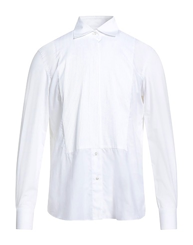 BRIONI Solid colour shirt White 100% Cotton