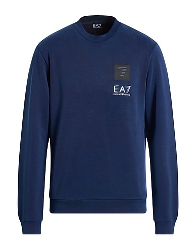 EA7 Felpa Blu navy 46% Modal, 46% Poliestere, 8% Elastan