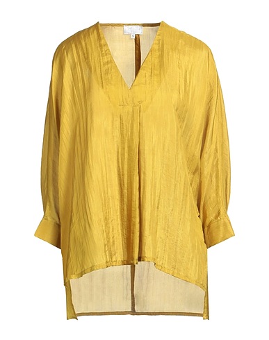 THE ROSE IBIZA Top Senape 100% Seta
