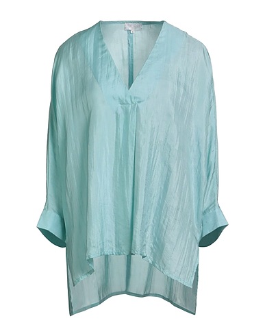 THE ROSE IBIZA Silk top Sky blue 100% Silk