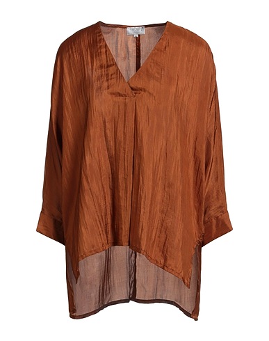 THE ROSE IBIZA Silk top Tan 100% Silk