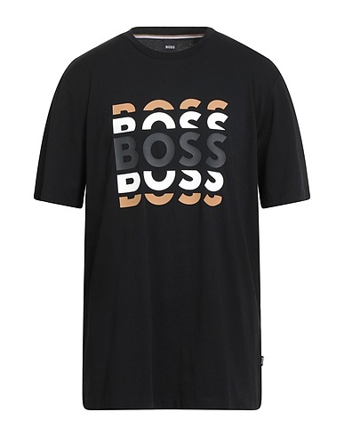 BOSS T-shirt Black 100% Cotton