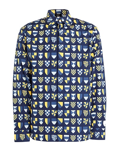 FENDI Camicia fantasia Blu notte 100% Cotone