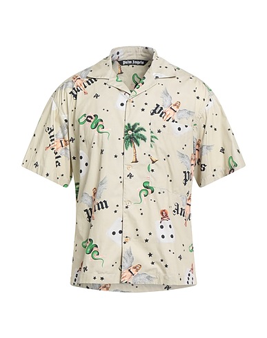 PALM ANGELS Hemd mit Muster 100% Baumwolle