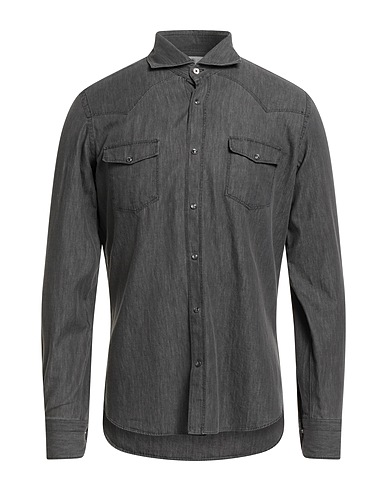 GIANNETTO PORTOFINO Denim shirt Charcoal 100% Cotton