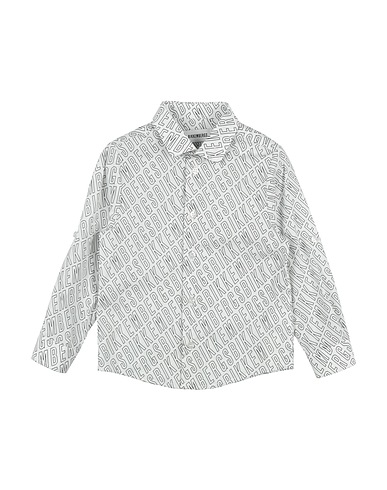 BIKKEMBERGS Patterned shirt 98% Cotton, 2% Elastane