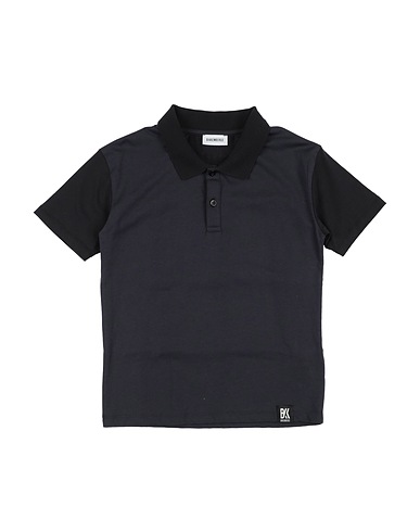 BIKKEMBERGS Polo shirt Black 100% Cotton