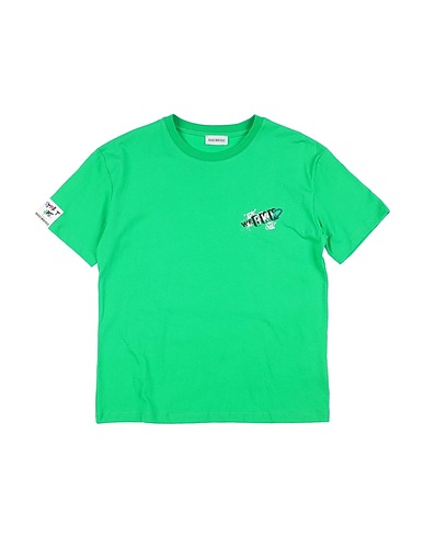 BIKKEMBERGS T-shirt Πράσινο 100% Βαμβάκι