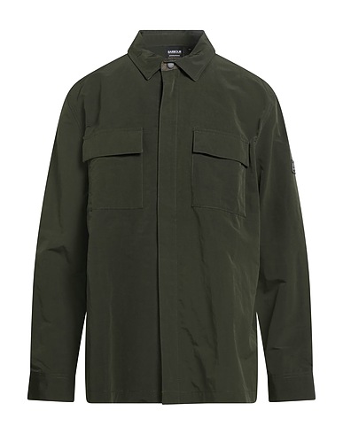 BARBOUR Solid colour shirt INTERNATIONAL Military green 86% Polyester, 14% Polyamide