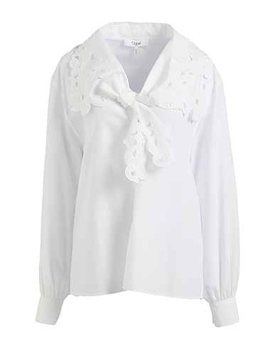 CHLOÉ Solid colour shirts & blouses White 100% Cotton