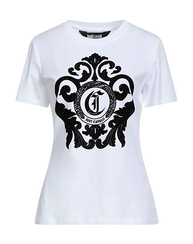 JUST CAVALLI T-shirt White 95% Cotton, 5% Elastane