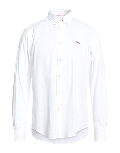 HARMONT & BLAINE Solid colour shirt White 100% Cotton