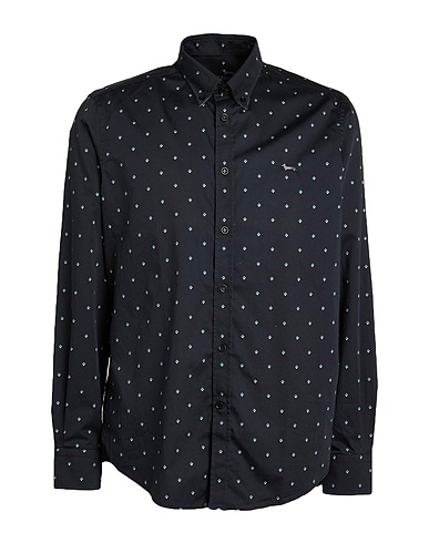 HARMONT & BLAINE Patterned shirt Black 100% Cotton
