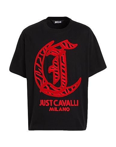 JUST CAVALLI T-shirt Black 100% Cotton