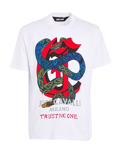 JUST CAVALLI T-shirt White 100% Cotton