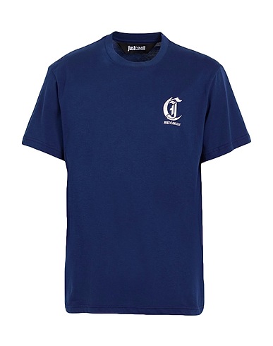 JUST CAVALLI T-shirt Blu navy 100% Cotone