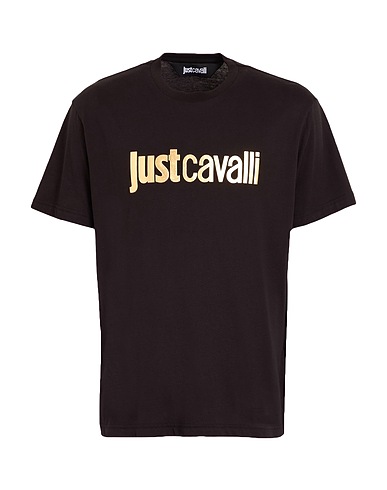 JUST CAVALLI T-shirt Black 100% Cotton