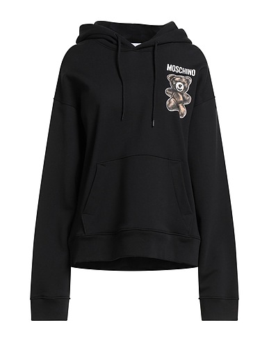 MOSCHINO Hoodie COUTURE Schwarz 100% Baumwolle
