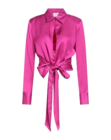 VICOLO Solid colour shirts & blouses Fuchsia 100% Viscose