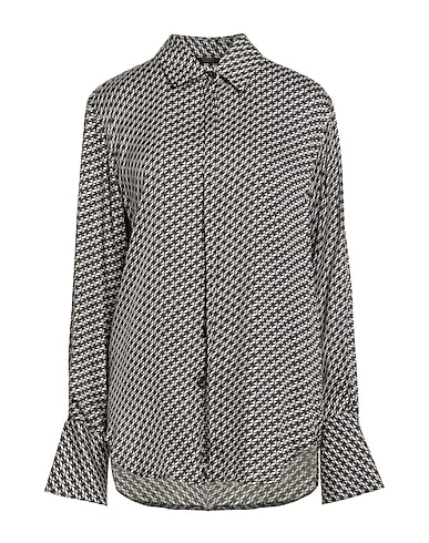 SEVENTY VENEZIA Hemden und Blusen mit Muster Schwarz 100% Viskose