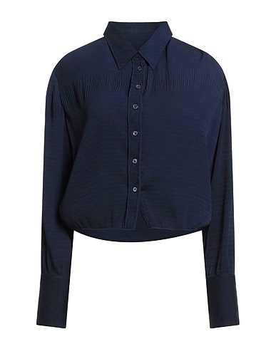 JW ANDERSON Solid colour shirts & blouses Navy blue 100% Polyester