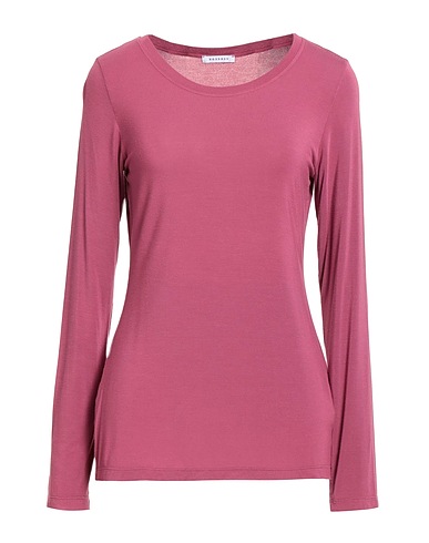 ROSSO35 Basic T-Shirt Mauve 92% Viscose, 8% Elastane