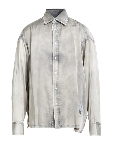 MAISON MIHARA YASUHIRO Shirts Light grey 65% Rayon, 35% Cotton