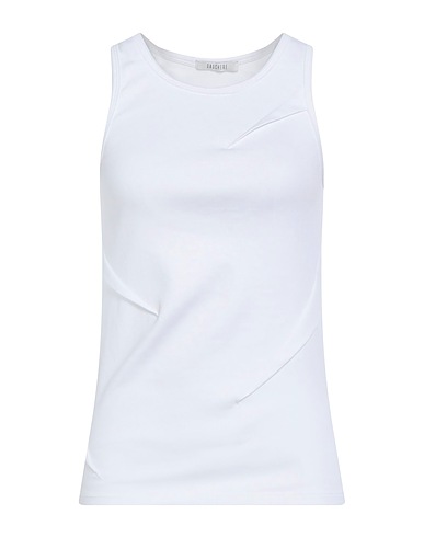 GAUCHERE Vest White 95% Cotton, 5% Elastane
