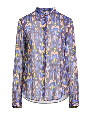 FORTE_FORTE Patterned shirts & blouses Purple 73% Cotton, 27% Silk