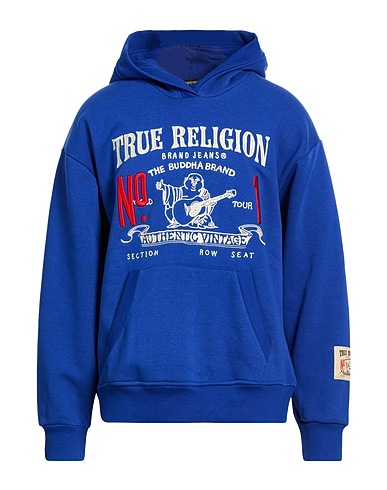 TRUE RELIGION 트레이닝 상의 블루 80% 코튼, 20% 폴리에스테르