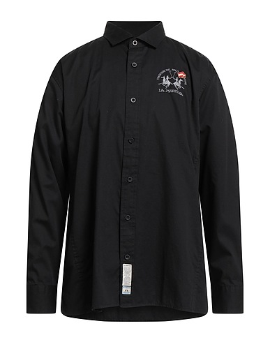 LA MARTINA Shirts Black 100% Cotton