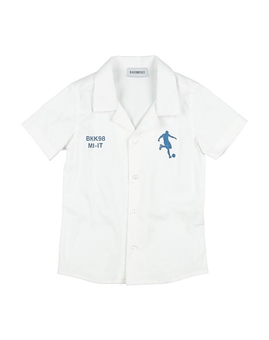 BIKKEMBERGS Patterned shirt JUNIOR 97% Cotton, 3% Elastane