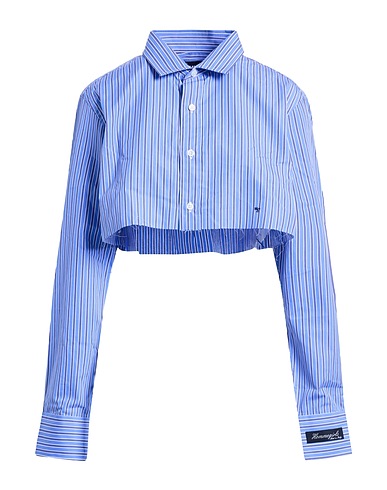 HOMMEGIRLS Camicia a righe Avio 100% Cotone
