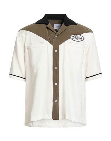 RHUDE Patterned shirt Off white 100% Silk