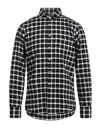 GMF 965 Checked shirt Black 100% Cotton