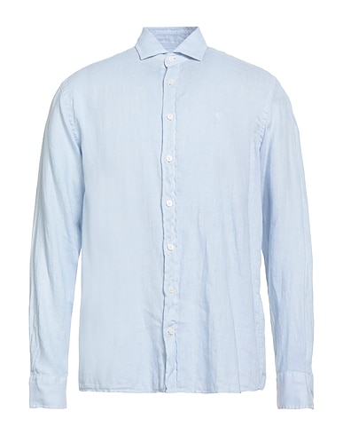 HACKETT Linen shirt Sky blue 100% Linen