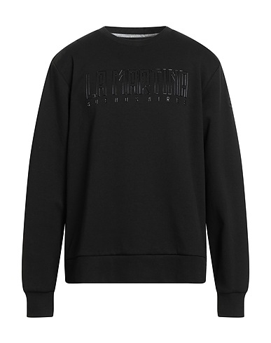 LA MARTINA Sweatshirt Black 84% Cotton, 16% Polyester