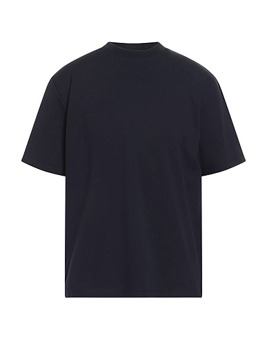 AGNONA Basic T-Shirt Midnight blue 87% Cotton, 10% Cashmere, 3% Elastane