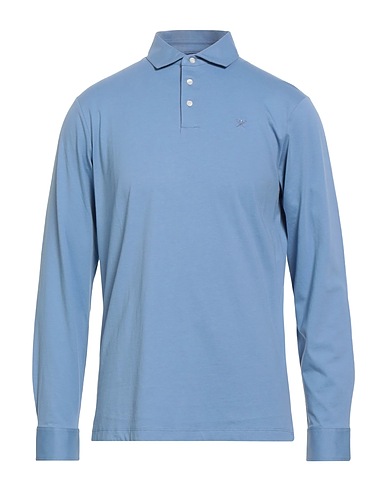 HACKETT Polo shirt Light blue 100% Cotton
