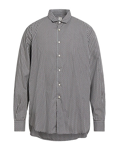 GMF 965 Patterned shirt Dark brown 100% Cotton