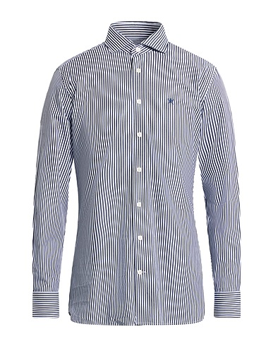 HACKETT Striped shirt Navy 100% Cotton