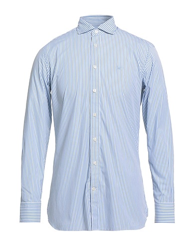 HACKETT Camicia a righe Blu chiaro 100% Cotone
