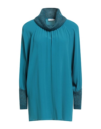 PANICALE Top Deep teal 65% Acetate, 35% Silk