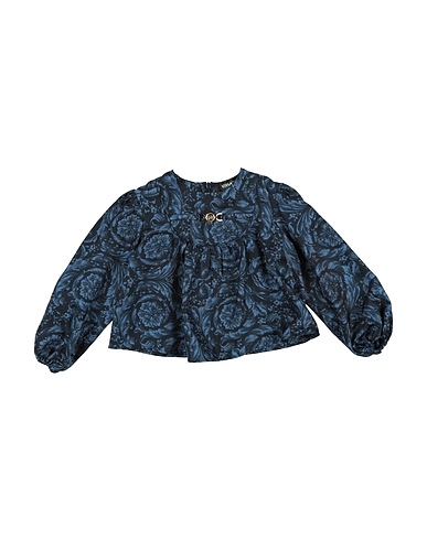 VERSACE YOUNG Top Midnight blue 100% Silk