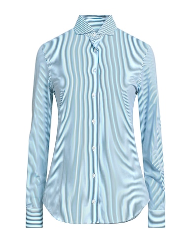 XACUS Striped shirt Deep teal 86% Polyamide, 14% Elastane