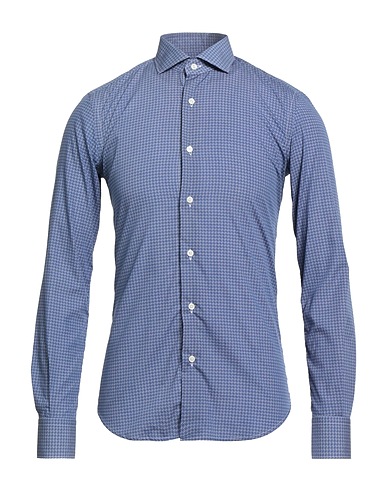 XACUS Hemd mit Muster Marineblau 100% Baumwolle