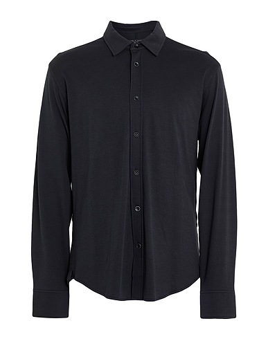 RAG & BONE Camicia tinta unita Nero 100% Cotone Pima