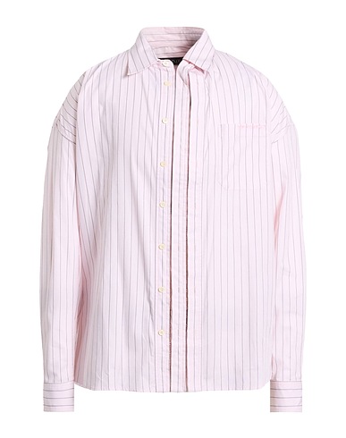 Y/PROJECT Ριγέ πουκάμισο Ανοιχτό ροζ 100% Βαμβάκι