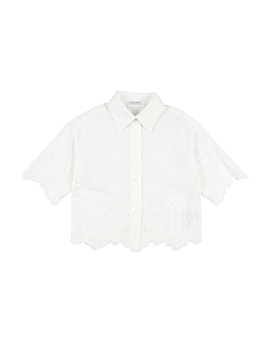 DOLCE&GABBANA Hemden und Blusen einfarbig Weiß 90% Baumwolle, 10% Polyester, Viskose