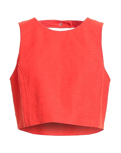 BA&SH Top Tomato red 100% Organic cotton